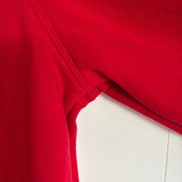 Tommy Hilfiger super soft red funnel neck pullover sweatshirt size L - Picture 8 of 13